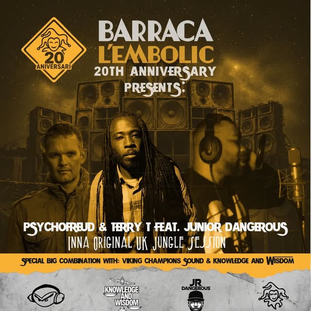 Cartel de Psychofreud y Terry T con Junior Dangerous para el 20 aniversario